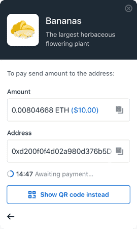 Checkout Coinbase