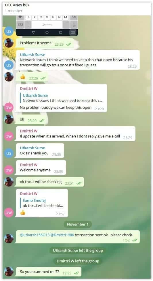 See how an over the counter scam looks like