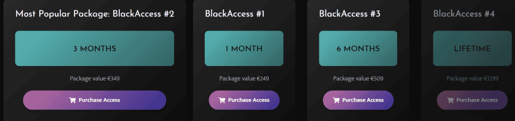 Signals.Black Pricing