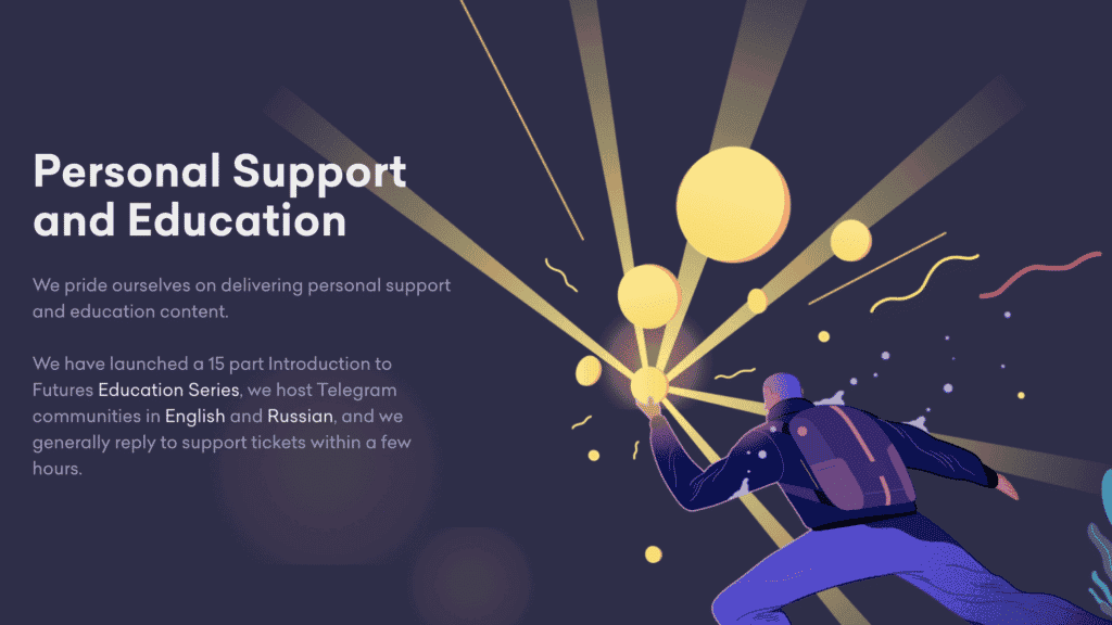 orientação educativa da Kraken Exchange
